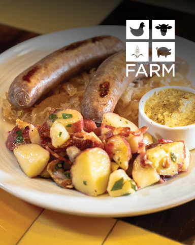Beer Brats Special at FARM